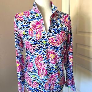 UIBKUL Long Sleeve Quarter Zip Medium Top Golf TennisActive Wear UPF 50…